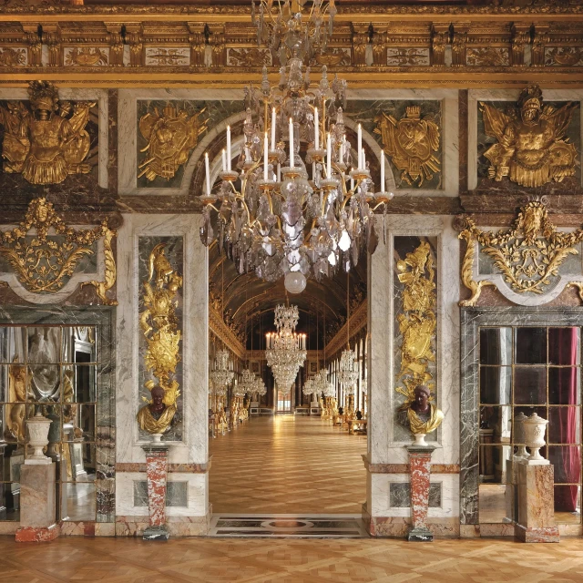 Grand Hall of Mirrors, Versailles.