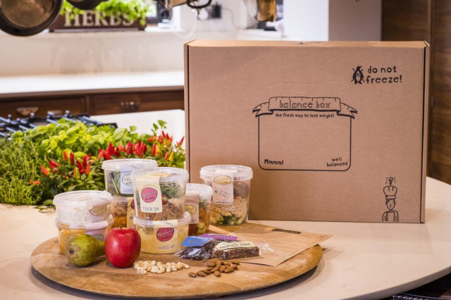 A cardboard box labeled 