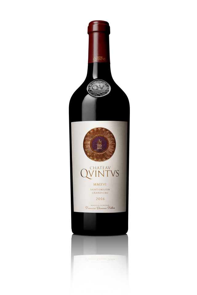 Château Quivntvs 2016 wine bottle.