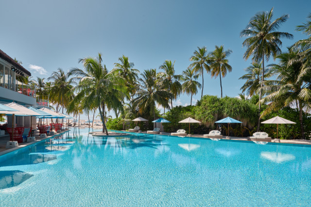 The main pool area 