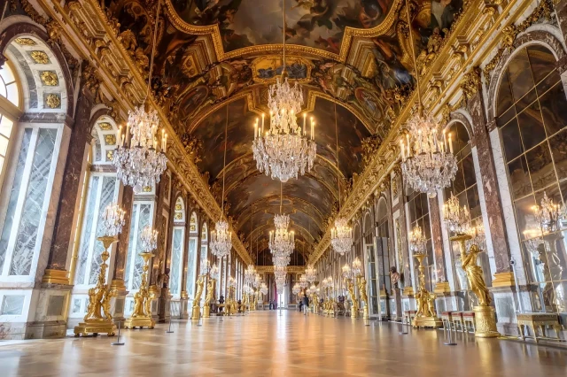 Palace of Versailles interior.