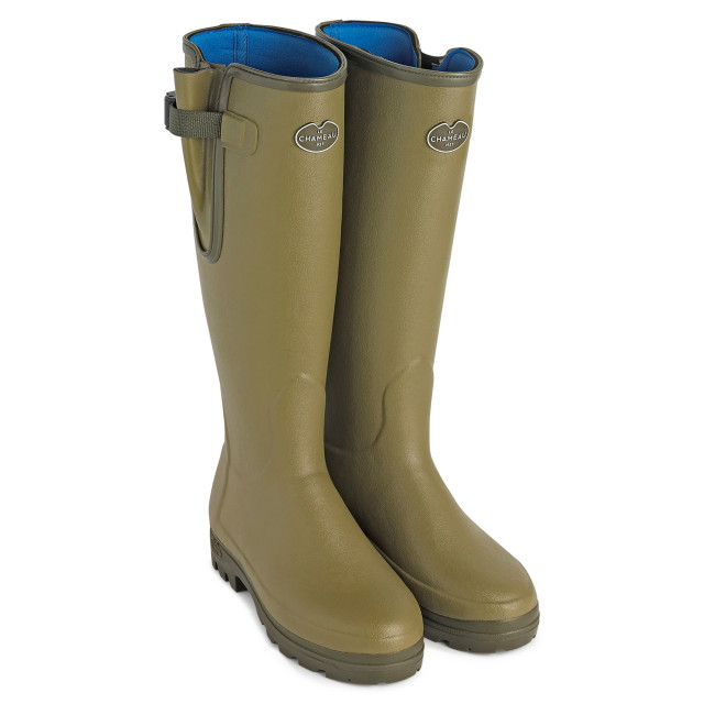 Le Chameau green rubber boots.