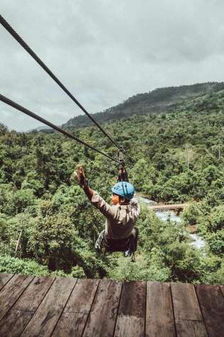 Cambodia Zip Line.