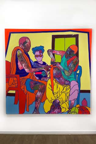 Rtist ajarb bernard ategwa artwork a family something gallery.