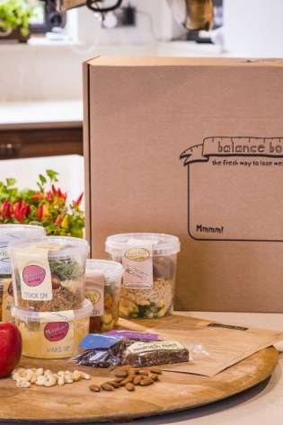 A cardboard box labeled 