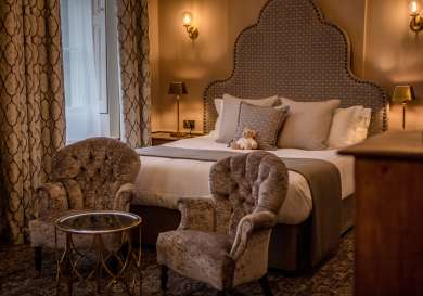 Bedroom at hawkstone hall 2.