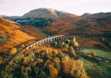 Glenfinnan Viaduct, Fort William, Scotland.
