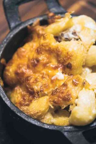 Haggis mac and cheese mac and wild.