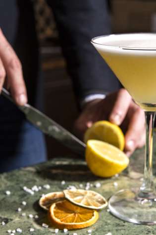 Down londons rabbit hole  dear alice review cocktail making.