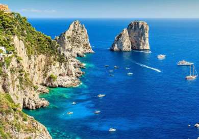 Capri the sybarites guide to the emerald isle island birds eye view.
