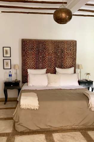 Luxury in the medina of marrakech riad timila review bedroom.