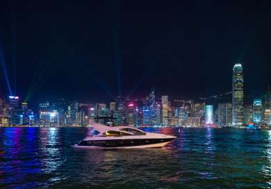 The peninsula hong kongs symphony of lights.