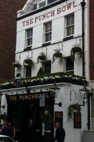 Supper club in mayfair with the punchbowl outside 2.