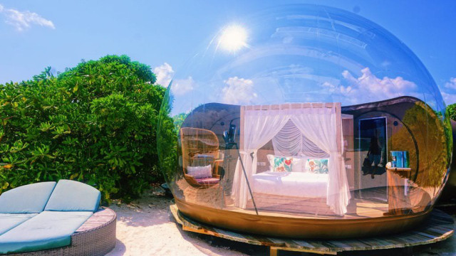 The popular Beach Bubble - an add-on experience