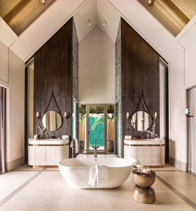 Sunset Luxury Water Villa with Pool Bathroom
