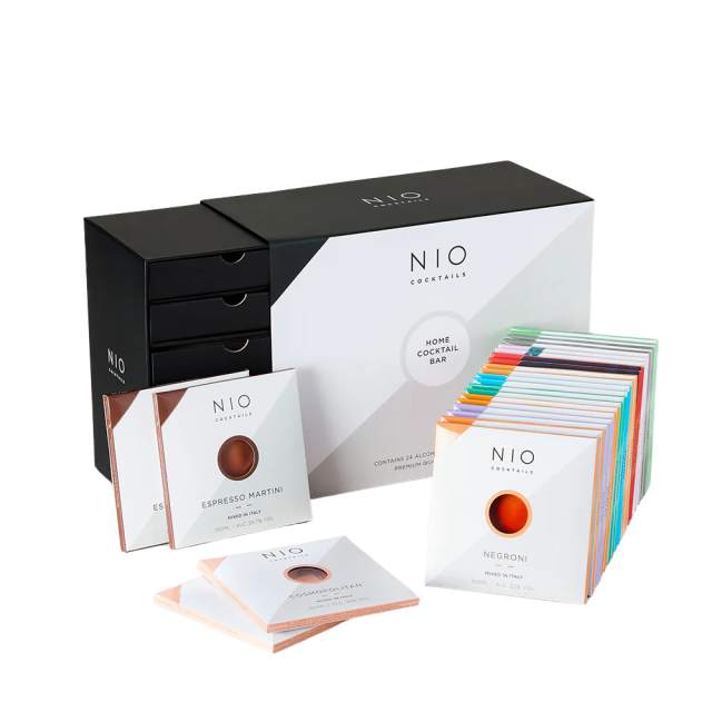 Black box of 24 NIO Cocktails.
