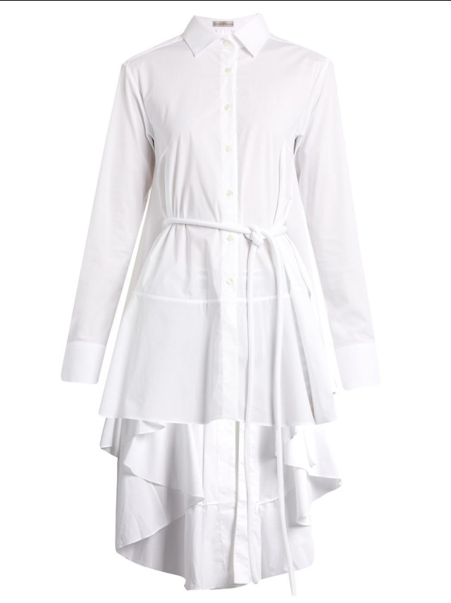 Palmer// Harding Extended Waterfall- Hem Cotton- Poplin Shirt, £400, MatchesFashion.com