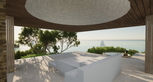 mock image of pearns point luxury eco home