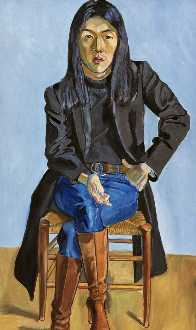 Ron Kajiwara, 1971, Oil on canvas, 172.2 x 89.2 cm Alkar Contemporary Collection (ACC), Bilbao. Credit: © The Estate of Alice Neel and courtesy the Estate of Alice Neel 
