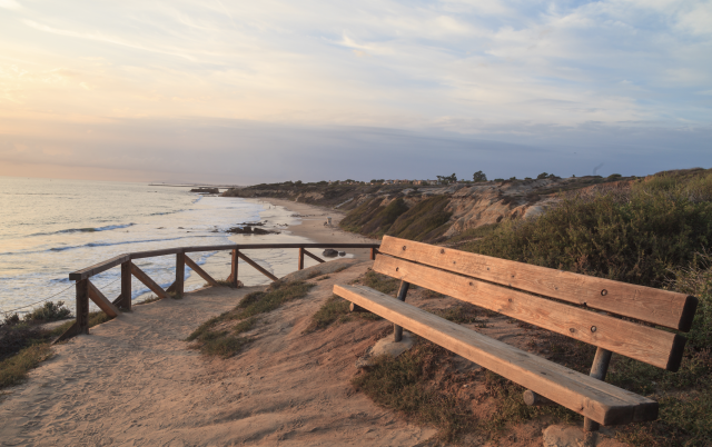 Lookout point over Crystal Cove State Park