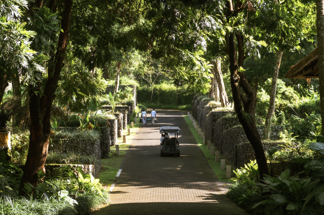 Aerial View of Alila Ubud Entrance.