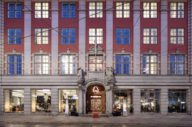 The hotel exterior