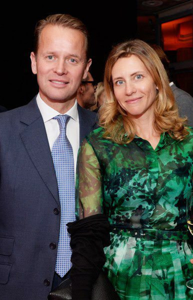 Simon Robinson and Natasha Kuznetsova at the launch party