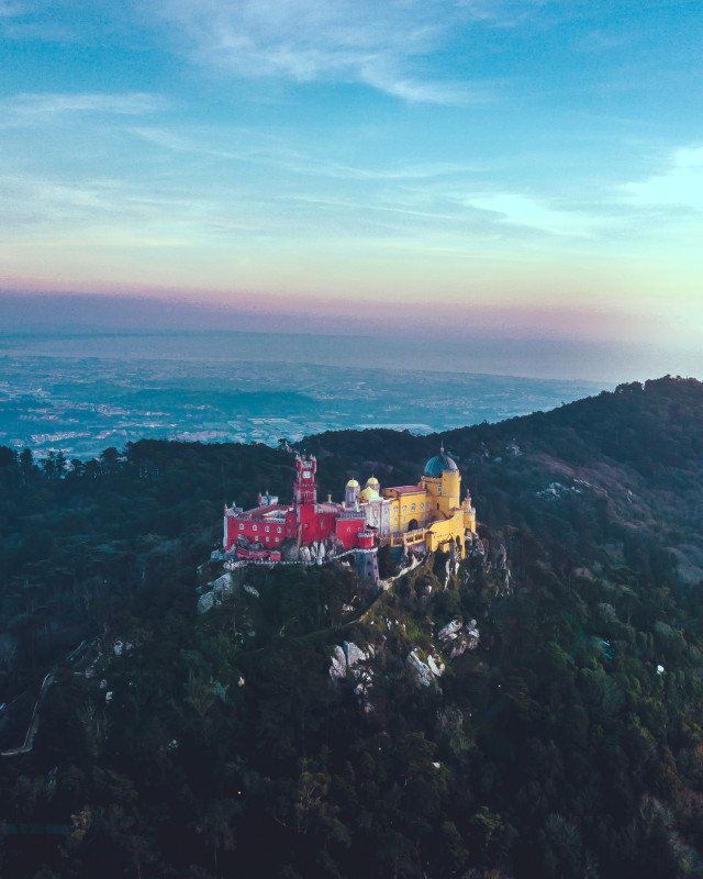 Aerial view of Sintra